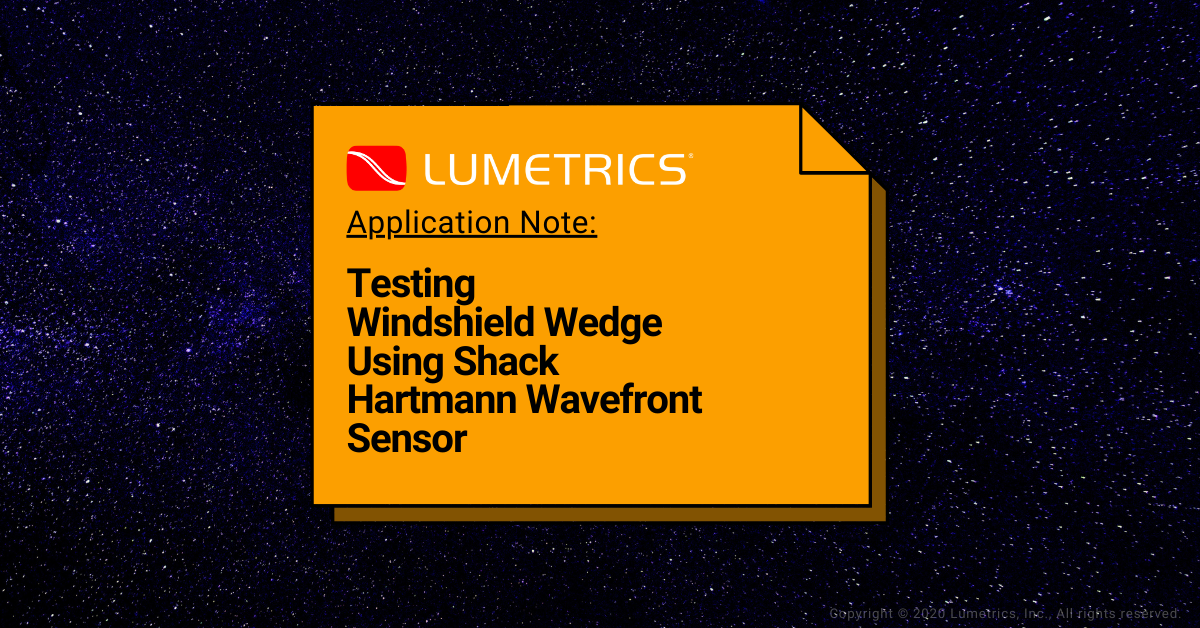 Windshield Wedge Measurement HeadsUpDisplay Applications